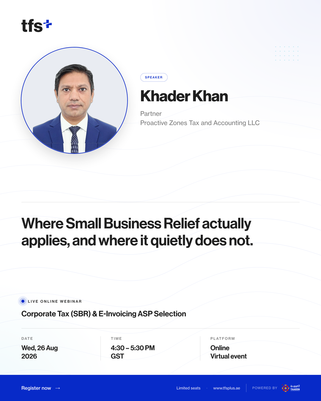 Khader Khan, Partner at Proactive Zones Tax and Accounting LLC